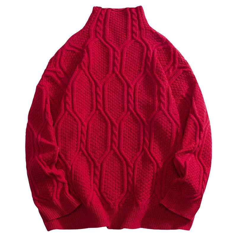 秋冬 コーデ メンズ 服 シンプル ファッション オシャレ 大人 かっこいい 大きいサイズ ストリート 紳士服 ゆったり ユニセックス 男女共 ニットウェア レ...