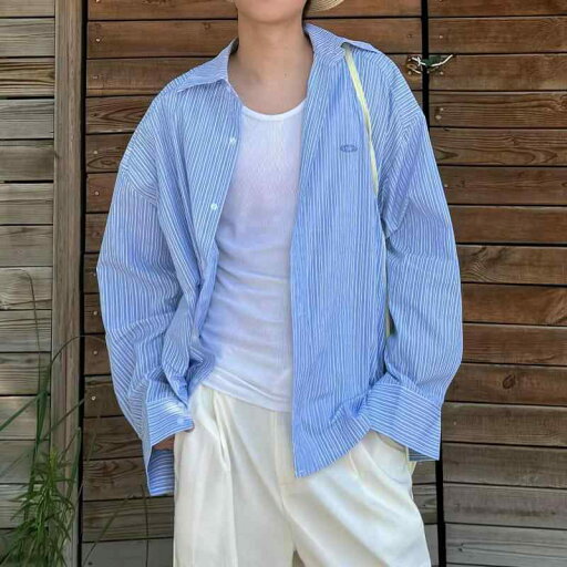秋冬 コーデ メンズ 服 シンプル ファッション オシャレ 大人 かっこいい 大きいサイズ ストリート 紳士服 アメリカン レトロ ハイエンド 青 白 縦縞 シャツ 長袖 カジュアル ジャケット アウター 秋冬 コーデ メンズ 服 シンプル ファッション オシャレ 大人 かっこいい 大きいサイズ ストリート 紳士服 アメリカン レトロ ハイエンド 青 白 縦縞 シャツ 長袖 カジュアル ジャケット アウター
