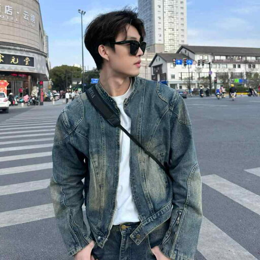 秋冬 コーデ メンズ 服 シンプル ファッション オシャレ 大人 かっこいい 大きいサイズ ストリート 紳士服 アメリカン レトロ スプリット ウォッシュ加工 ダメージ ショルダーパッド デニム ジャケット 春 ライダースジャケット 秋冬 コーデ メンズ 服 シンプル ファッション オシャレ 大人 かっこいい 大きいサイズ ストリート 紳士服 アメリカン レトロ スプリット ウォッシュ加工 ダメージ ショルダーパッド デニム ジャケット 春 ライダースジャケット