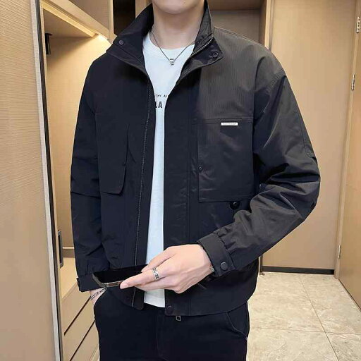 秋冬 コーデ メンズ 服 シンプル ファッション オシャレ 大人 かっこいい 大きいサイズ ストリート 紳士服 ジャケット スタンドカラー カジュアル 薄型 トップス ジャケット 秋冬 コーデ メンズ 服 シンプル ファッション オシャレ 大人 かっこいい 大きいサイズ ストリート 紳士服 ジャケット スタンドカラー カジュアル 薄型 トップス ジャケット