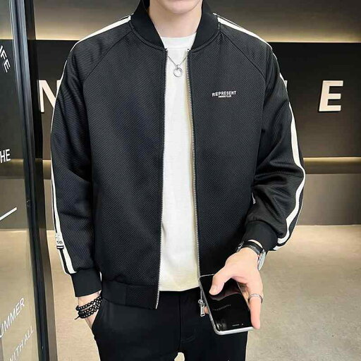 秋冬 コーデ メンズ 服 シンプル ファッション オシャレ 大人 かっこいい 大きいサイズ ストリート 紳士服 ベースボール カラー ジャケット ニット コート ストライプ ステッチ 秋冬 コーデ メンズ 服 シンプル ファッション オシャレ 大人 かっこいい 大きいサイズ ストリート 紳士服 ベースボール カラー ジャケット ニット コート ストライプ ステッチ