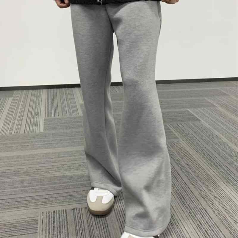 秋冬 コーデ メンズ 服 シンプル ファッション オシャレ 大人 かっこいい 大きいサイズ ストリート 紳士服 アメリカン レトロ シルエット ブーツ カット スウェット パンツ ストレート スリム カジュアル ロング パンツ