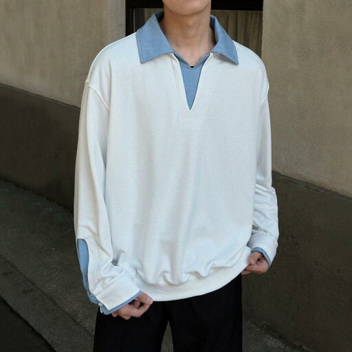秋冬 コーデ メンズ 服 シンプル ファッション オシャレ 大人 かっこいい 大きいサイズ ストリート 紳士服 ハイエンド フェイク ツーピース シャツ 襟 長袖 スウェットシャツ カジュアル トップス ジャケット 秋冬 コーデ メンズ 服 シンプル ファッション オシャレ 大人 かっこいい 大きいサイズ ストリート 紳士服 ハイエンド フェイク ツーピース シャツ 襟 長袖 スウェットシャツ カジュアル トップス ジャケット