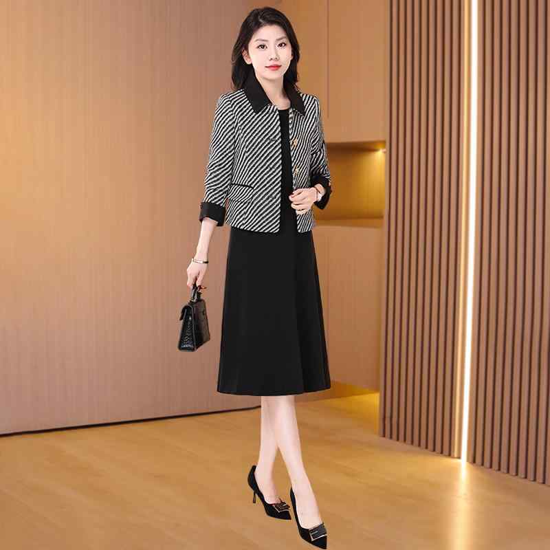 春 コーデ レディース ファッション オシャレ アイテム カワイイ コーデ シンプル きれいめ ナチュラル 上品カジュアル 女性用 婦人服 スーツ ツーピース ドレス ハイエンド ファッション(4)