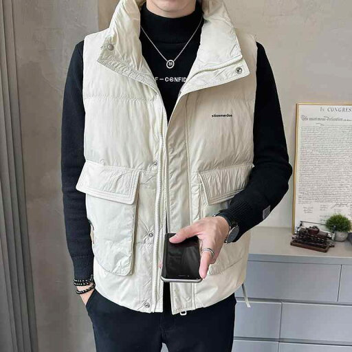 秋冬 コーデ メンズ 服 シンプル ファッション オシャレ 大人 かっこいい 大きいサイズ ストリート 紳士服 スタンドカラー ダウン ベスト 冬 スリム ハイエンド ジャケット 軽 薄手 秋冬 コーデ メンズ 服 シンプル ファッション オシャレ 大人 かっこいい 大きいサイズ ストリート 紳士服 スタンドカラー ダウン ベスト 冬 スリム ハイエンド ジャケット 軽 薄手