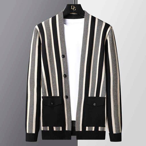 秋冬 コーデ メンズ 服 シンプル ファッション オシャレ 大人 かっこいい 大きいサイズ ストリート 紳士服 ストライプ ニット セーター カーディガン ジャケット 春 アウター スーツ 秋冬 コーデ メンズ 服 シンプル ファッション オシャレ 大人 かっこいい 大きいサイズ ストリート 紳士服 ストライプ ニット セーター カーディガン ジャケット 春 アウター スーツ