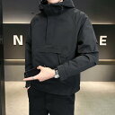 秋冬 コーデ メンズ 服 シンプル ファッション オシャレ 大人 かっこいい 大きいサイズ ストリート 紳士服 フード付き ジャケット ワークウェア カジュアル...