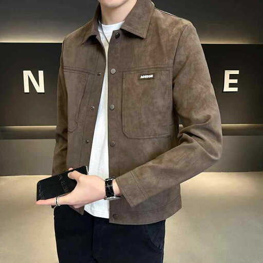 秋冬 コーデ メンズ 服 シンプル ファッション オシャレ 大人 かっこいい 大きいサイズ ストリート 紳士服 ジャケット 春 ハイエンド スエード カジュアル 秋冬 コーデ メンズ 服 シンプル ファッション オシャレ 大人 かっこいい 大きいサイズ ストリート 紳士服 ジャケット 春 ハイエンド スエード カジュアル