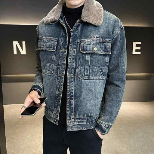 春 コーデ メンズ 服 シンプル ファッション オシャレ 大人 かっこいい 大きいサイズ ストリート 紳士服 ラムウール デニム ジャケット 冬 ウォッシュ レトロ トップス 春 コーデ メンズ 服 シンプル ファッション オシャレ 大人 かっこいい 大きいサイズ ストリート 紳士服 ラムウール デニム ジャケット 冬 ウォッシュ レトロ トップス