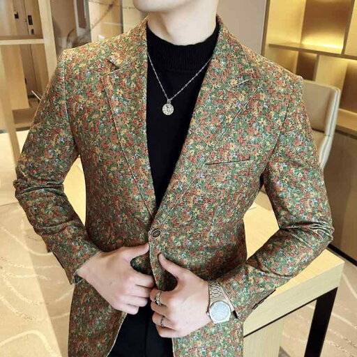 春 コーデ メンズ 服 シンプル ファッション オシャレ 大人 かっこいい 大きいサイズ ストリート 紳士服 ハイエンド 花柄 スーツ ジャケット 厚手 スリム カジュアル トップス 春 コーデ メンズ 服 シンプル ファッション オシャレ 大人 かっこいい 大きいサイズ ストリート 紳士服 ハイエンド 花柄 スーツ ジャケット 厚手 スリム カジュアル トップス