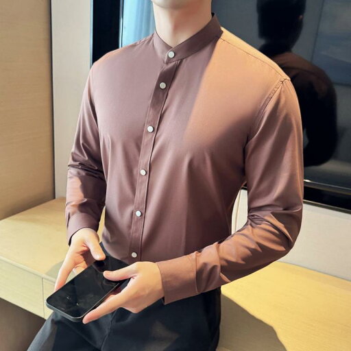 春 コーデ メンズ 服 シンプル ファッション オシャレ 大人 かっこいい 大きいサイズ ストリート 紳士服 スタンドカラー シャツ 長袖 ビジネス カジュアル スリム ハイエンド 春 コーデ メンズ 服 シンプル ファッション オシャレ 大人 かっこいい 大きいサイズ ストリート 紳士服 スタンドカラー シャツ 長袖 ビジネス カジュアル スリム ハイエンド