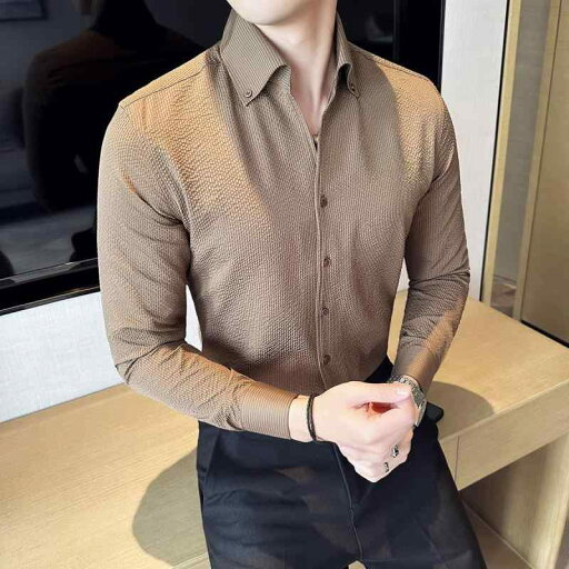 春 コーデ メンズ 服 シンプル ファッション オシャレ 大人 かっこいい 大きいサイズ ストリート 紳士服 シア サッカー ワッフル Vネック シャツ 長袖 ビジネス カジュアル スリム スタンドカラー 春 コーデ メンズ 服 シンプル ファッション オシャレ 大人 かっこいい 大きいサイズ ストリート 紳士服 シア サッカー ワッフル Vネック シャツ 長袖 ビジネス カジュアル スリム スタンドカラー