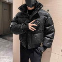 春 コーデ メンズ 服 シンプル ファッション オシャレ 大人 かっこいい 大きいサイズ ストリート 紳士服 フラッシュ コート コットン 冬 ハイエンド コットンコート