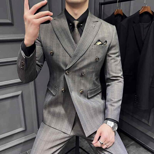 春 コーデ メンズ 服 シンプル ファッション オシャレ 大人 かっこいい 大きいサイズ ストリート 紳士服 チェック柄 ダブルブレスト スーツ ビジネス フォーマルスーツ スリム 結婚式 春 コーデ メンズ 服 シンプル ファッション オシャレ 大人 かっこいい 大きいサイズ ストリート 紳士服 チェック柄 ダブルブレスト スーツ ビジネス フォーマルスーツ スリム 結婚式
