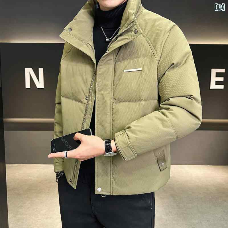 春 コーデ メンズ 服 シンプル ファッション オシャレ 大人 かっこいい 大きいサイズ ストリート 紳士服 ダウン ジャケット 冬 ハイエンド スタンドカラー シンプル 暖かい 厚手