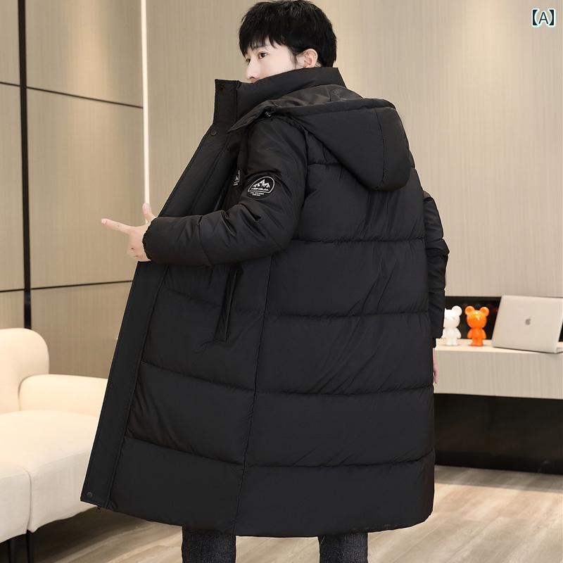 春 コーデ メンズ 服 シンプル ファッション オシャレ 大人 かっこいい 大きいサイズ ストリート 紳士服 綿 コート ミドル丈 冬 ジャケット ダウン 暖かい