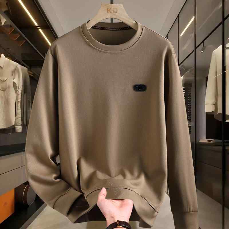 春 コーデ メンズ 服 シンプル ファッション オシャレ 大人 かっこいい 大きいサイズ ストリート 紳士服 セーター ラウンドネック 長袖 T シャツ 薄手 カジュアル トップス(4)