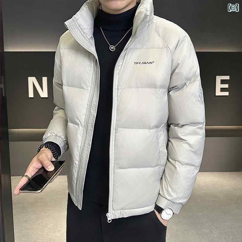 春 コーデ メンズ 服 シンプル ファッション オシャレ 大人 かっこいい 大きいサイズ ストリート 紳士服 ダウン ジャケット 冬 韓国スタイル 軽 暖かい ジャケット