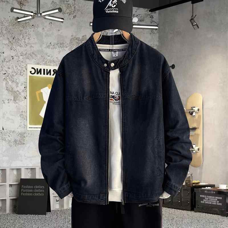 春 コーデ メンズ 服 シンプル ファッション オシャレ 大人 かっこいい 大きいサイズ ストリート 紳士服 デニム ジャケット カジュアル 韓国スタイル ジャケット 薄手 トップス