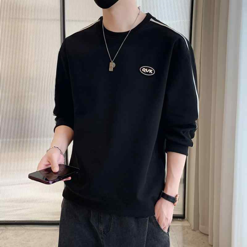 Other Apparel - 春 コーデ メンズ 服 シンプル ファッション オシャレ 大人 かっこいい 大きいサイズ ストリート 紳士服 ラウンドネック スウェットシャツ 春 シャツ スリム カジュアル 長袖 T トップス