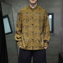 秋冬 コーデ メンズ 用 服 シンプル ファッション オシャレ 大人 かっこいい 大きいサイズ ストリート 紳士服 スタンドカラー プレート ボタン 長袖 シャ...