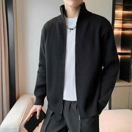 春 コーデ メンズ 服 シンプル ファッション オシャレ 大人 かっこいい 大きいサイズ ストリート 紳士服 ソリッドカラー ジッパー セーター ジャケット ハイエンド ニット シンプル カーディガンジャケット 春 コーデ メンズ 服 シンプル ファッション オシャレ 大人 かっこいい 大きいサイズ ストリート 紳士服 ソリッドカラー ジッパー セーター ジャケット ハイエンド ニット シンプル カーディガンジャケット