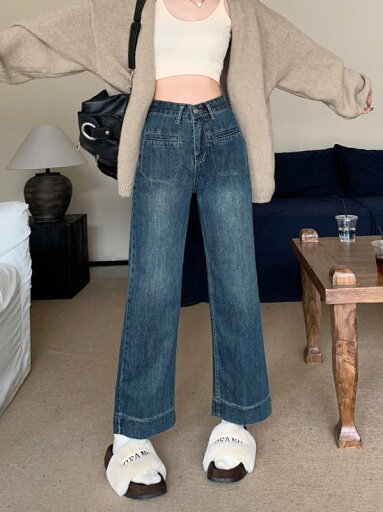 春 コーデ メンズ 服 シンプル ファッション オシャレ 大人 かっこいい 大きいサイズ ストリート 紳士服 パンツ レトロ ワイド レッグ ストレート ジーンズ ブルー ロング 春 コーデ メンズ 服 シンプル ファッション オシャレ 大人 かっこいい 大きいサイズ ストリート 紳士服 パンツ レトロ ワイド レッグ ストレート ジーンズ ブルー ロング