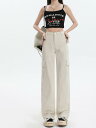 レディース ファッション 服 オシャレ カワイイ 用 シンプル 大人カワイイ 大きいサイズ ワークウェア ワイド レッグ パンツ 秋 ハイウエスト ストレート デニム カジュアル