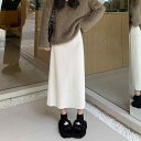 春 コーデ レディース ファッション オシャレ アイテム カワイイ 用 シンプル 大人カワイイ シェニール スカート レディース ミドル丈 ハイウエスト スリム Aライン コーデュロイ スリット ロング