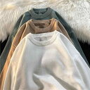 春 コーデ メンズ 用 服 シンプル ファッション オシャレ 大人 かっこいい 大きいサイズ ストリート 紳士服 ソリッドカラーラウンドネック セーター レディ...