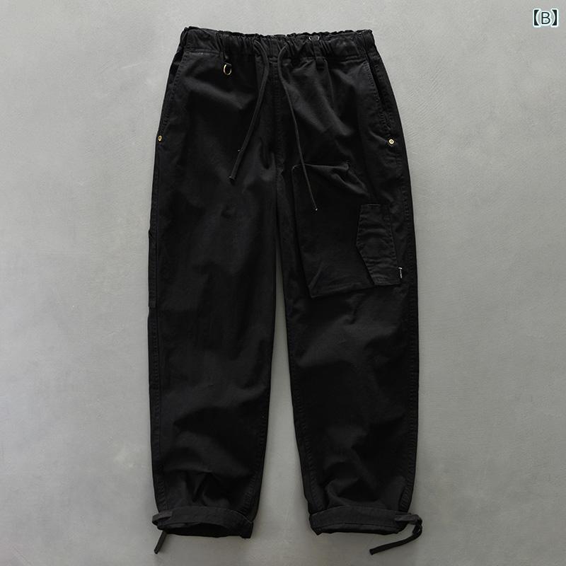 春 コーデ メンズ 用 服 シンプル ファッション オシャレ 大人 かっこいい 大きいサイズ ストリート 紳士服 アメリカン レトロ ストリート レディース マルチ ポケット ストレート レッグ パンツ クリーン フィット カジュアル パンツ