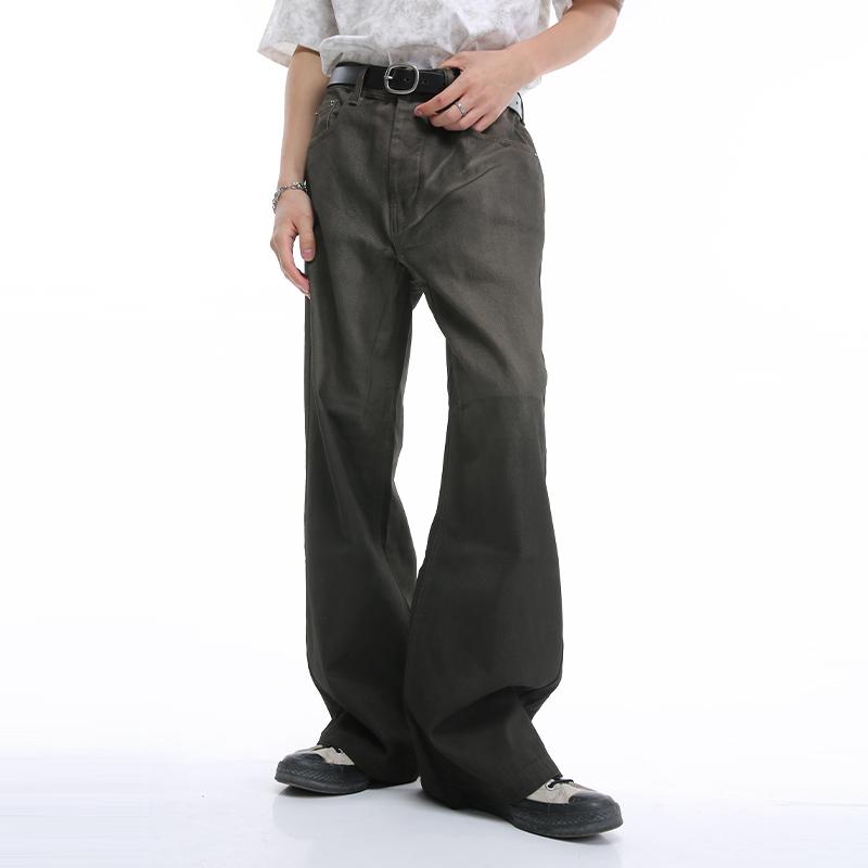 春 コーデ メンズ 用 服 シンプル ファッション オシャレ 大人 かっこいい 大きいサイズ ストリート 紳士服 レトロ カーキ ブラック ストレート ジーンズ レディース