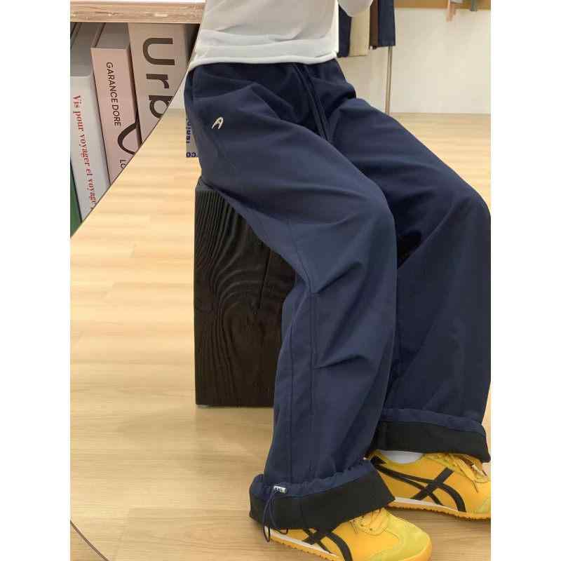 春 コーデ メンズ 用 服 シンプル ファッション オシャレ 大人 かっこいい 大きいサイズ ストリート 紳士服 アメリカン レトロ ネイビーブルー ソフト アサルト パンツ ストレート カジュアル