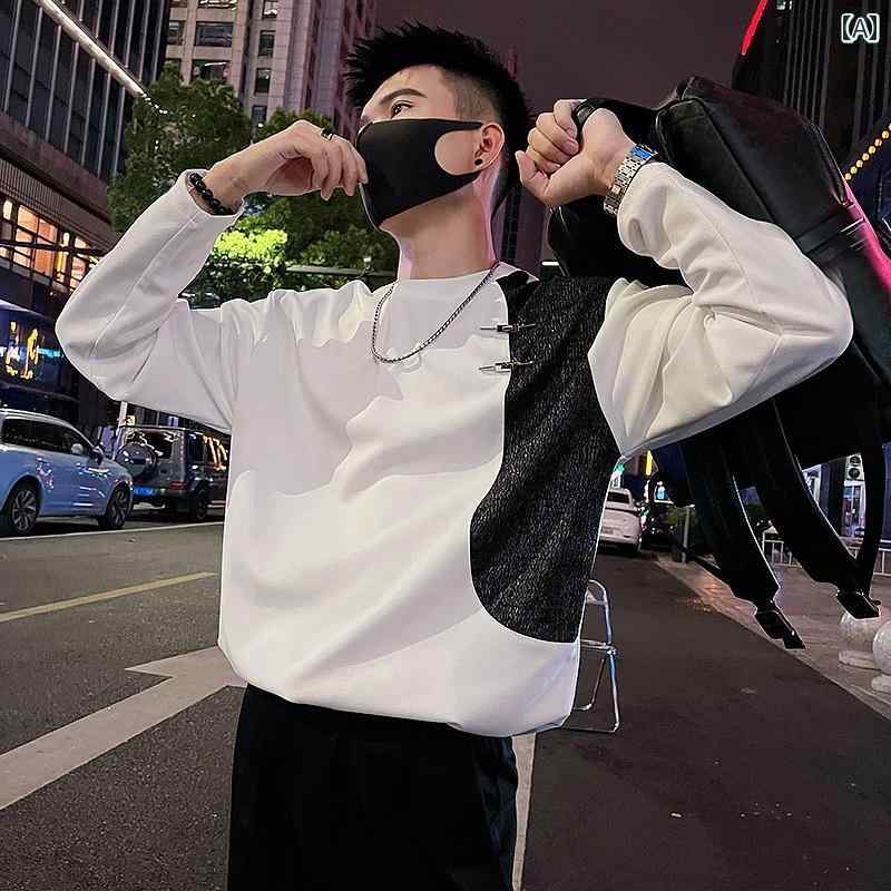 春 コーデ メンズ 用 服 シンプル ファッション オシャレ 大人 かっこいい 大きいサイズ ストリート 紳士服 トレーナー ヘビー 長袖 T シャツ カジュアル トップス ジャケット