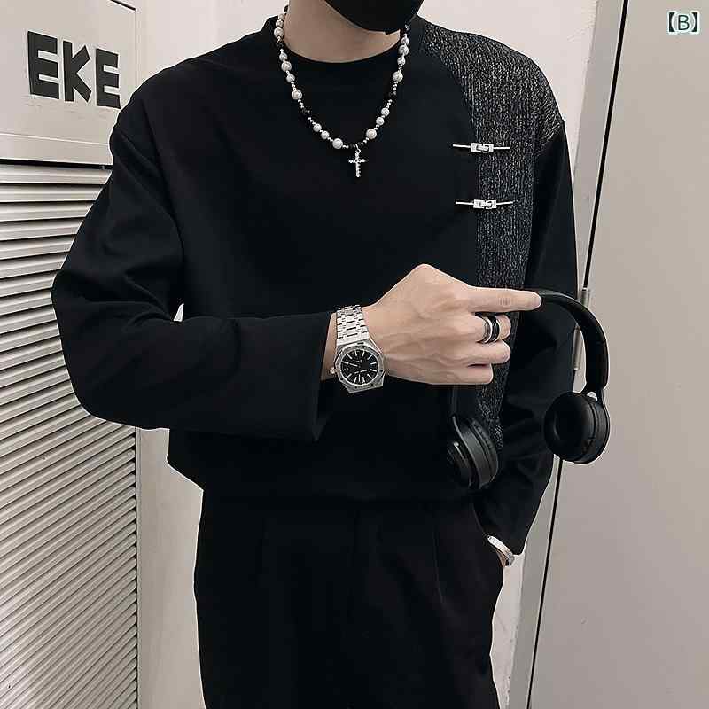 春 コーデ メンズ 用 服 シンプル ファッション オシャレ 大人 かっこいい 大きいサイズ ストリート 紳士服 トレーナー ヘビー 長袖 T シャツ カジュアル トップス ジャケット