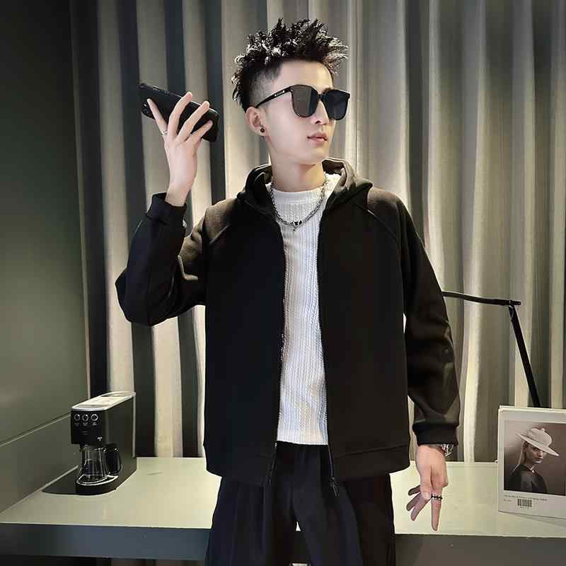 Rakuten - 春 コーデ メンズ 用 服 シンプル ファッション オシャレ 大人 かっこいい 大きいサイズ ストリート 紳士服 コート ハイエンド 快適 アウター フード付き カーディガン ジャケット