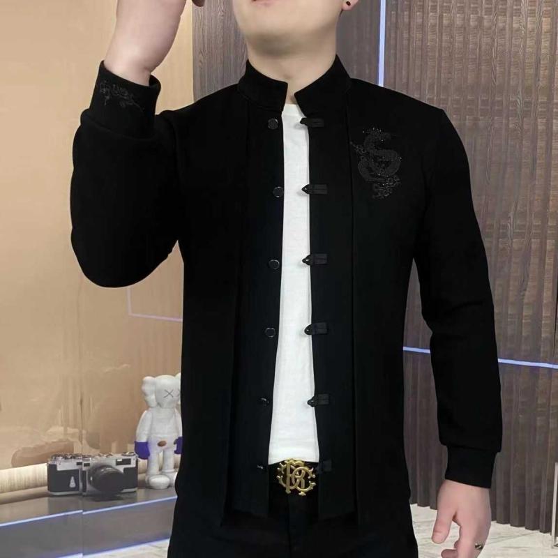 春 コーデ メンズ 用 服 シンプル ファッション オシャレ 大人 かっこいい 大きいサイズ ストリート 紳士服 カーディガン スタンドカラ..