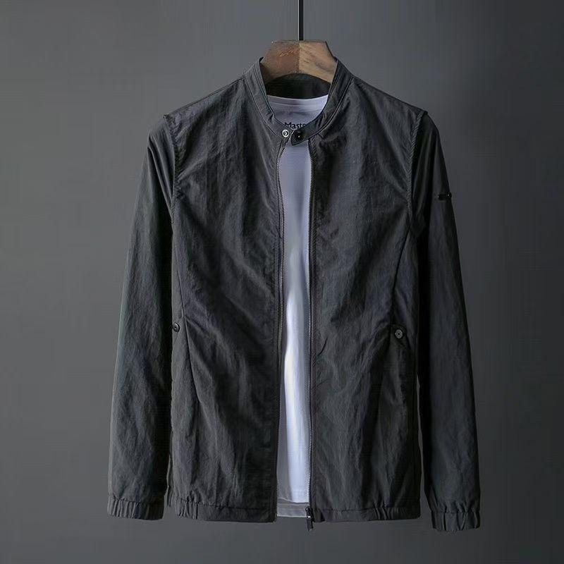 春 コーデ メンズ 用 服 シンプル ファッション オシャレ 大人 かっこいい 大きいサイズ ストリート 紳士服 ソリッドカラー ジャケット シンプル 薄型 カジュアル スタンドカラー アウトドア スポーツ ハイキング(4.0)