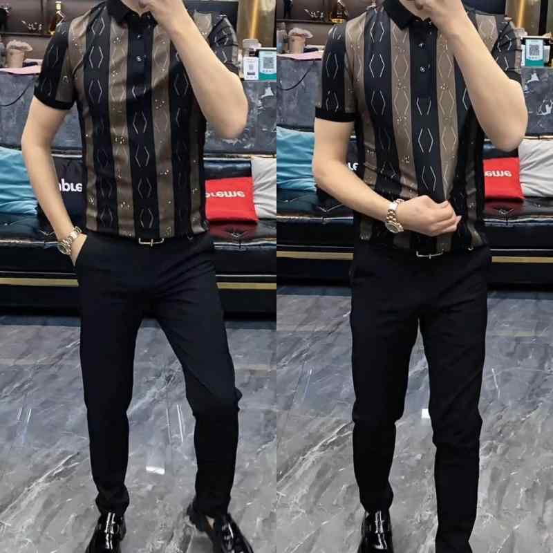 春 コーデ メンズ 用 服 シンプル ファッション オシャレ 大人 かっこいい 大きいサイズ ストリート 紳士服 カジュアル 半袖 ポロ シャツ T シャツ リム