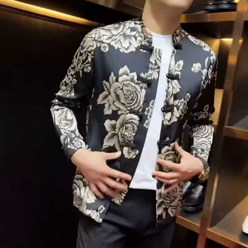 春 コーデ メンズ 用 服 シンプル ファッション オシャレ 大人 かっこいい 大きいサイズ ストリート 紳士服 唐装 ジャケット カジュアル エスニック プリント ボタン スリム 春 コーデ メンズ 用 服 シンプル ファッション オシャレ 大人 かっこいい 大きいサイズ ストリート 紳士服 唐装 ジャケット カジュアル エスニック プリント ボタン スリム