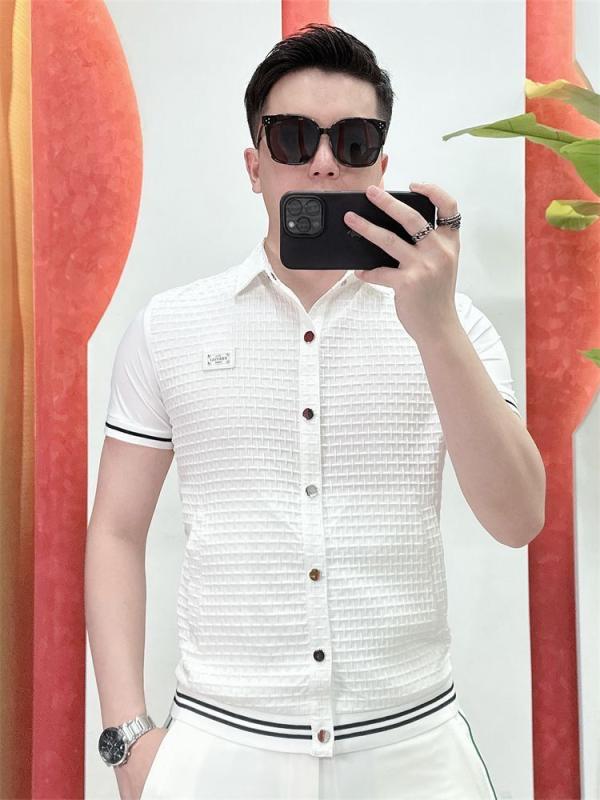 乐天商城 - 春 コーデ メンズ 用 服 シンプル ファッション オシャレ 大人 かっこいい 大きいサイズ ストリート 紳士服 半袖 スリム カジュアル カーディガン T シャツ