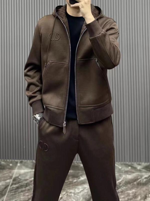 乐天商城 - 春 コーデ メンズ 用 服 シンプル ファッション オシャレ 大人 かっこいい 大きいサイズ ストリート 紳士服 ツーピース ハイエンド フード付き カジュアル スポーツ スーツ