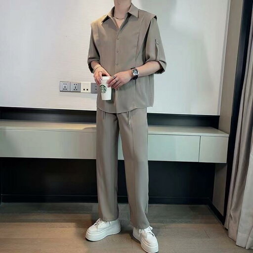 春 コーデ メンズ 用 服 シンプル ファッション オシャレ 大人 かっこいい 大きいサイズ ストリート 紳士服 ハイエンド カジュアル 半袖 シャツ ドレープ 長袖 スーツ 春 コーデ メンズ 用 服 シンプル ファッション オシャレ 大人 かっこいい 大きいサイズ ストリート 紳士服 ハイエンド カジュアル 半袖 シャツ ドレープ 長袖 スーツ