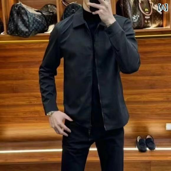 春 コーデ メンズ 用 服 シンプル ファッション オシャレ 大人 かっこいい 大きいサイズ ストリート 紳士服 クリーン ビジネス ジャケット カジュアル 薄型 ジャケット 2