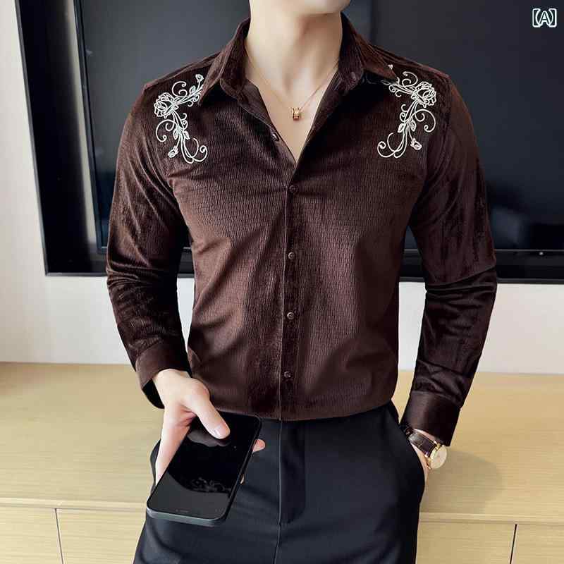 春 コーデ メンズ 用 服 シンプル ファッション オシャレ 大人 かっこいい 大きいサイズ ストリート 紳士服 カジュアル シャツ ハイエンド 韓国スタイル スリムフィット 服