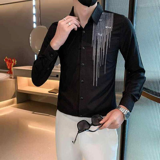 春 コーデ メンズ 用 服 シンプル ファッション オシャレ 大人 かっこいい 大きいサイズ ストリート 紳士服 長袖 スリム シャツ 快適 七分袖 トップス ホワイト 春 コーデ メンズ 用 服 シンプル ファッション オシャレ 大人 かっこいい 大きいサイズ ストリート 紳士服 長袖 スリム シャツ 快適 七分袖 トップス ホワイト