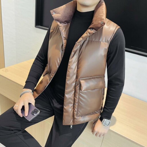 春 コーデ メンズ 用 服 シンプル ファッション オシャレ 大人 かっこいい 大きいサイズ ストリート 紳士服 綿 ベスト ビッグポケット 厚手 暖かい PU 衣類 スタンドカラー ジャケット 春 コーデ メンズ 用 服 シンプル ファッション オシャレ 大人 かっこいい 大きいサイズ ストリート 紳士服 綿 ベスト ビッグポケット 厚手 暖かい PU 衣類 スタンドカラー ジャケット