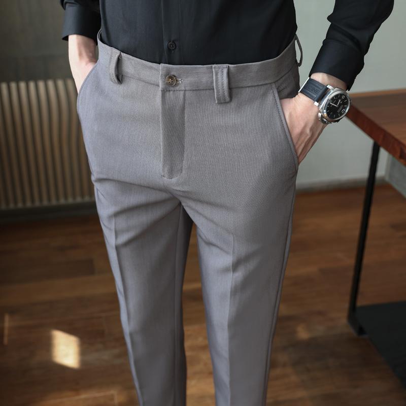 Rakuten - 春 コーデ メンズ 用 服 シンプル ファッション オシャレ 大人 かっこいい 大きいサイズ ストリート 紳士服 ビジネス フォーマル パンツ ドレープ カジュアル スーツ 韓国スタイル ハイエンド スリムフィット ロング