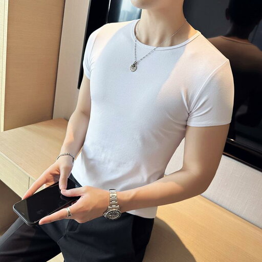 春 コーデ メンズ 用 服 シンプル ファッション オシャレ 大人 かっこいい 大きいサイズ ストリート 紳士服 半袖 T シャツ ハイエンド スリム ストレッチ シャツ 春 コーデ メンズ 用 服 シンプル ファッション オシャレ 大人 かっこいい 大きいサイズ ストリート 紳士服 半袖 T シャツ ハイエンド スリム ストレッチ シャツ
