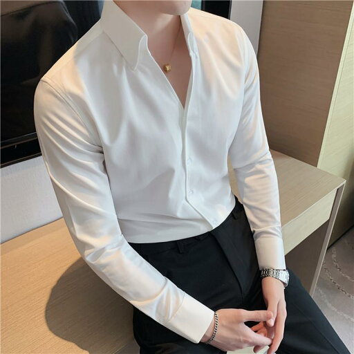 春 コーデ メンズ 用 服 シンプル ファッション オシャレ 大人 かっこいい 大きいサイズ ストリート 紳士服 シャツ 長袖 無地 ビジネス フォーマル フィット 韓国スタイル Vネック 白 春 コーデ メンズ 用 服 シンプル ファッション オシャレ 大人 かっこいい 大きいサイズ ストリート 紳士服 シャツ 長袖 無地 ビジネス フォーマル フィット 韓国スタイル Vネック 白